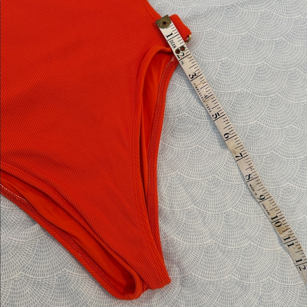 L*Space Mayra One-Piece Bright Orange Swimsuit Size 6 - Picture 9 of 9